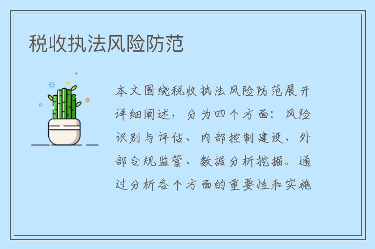 税收执法风险防范