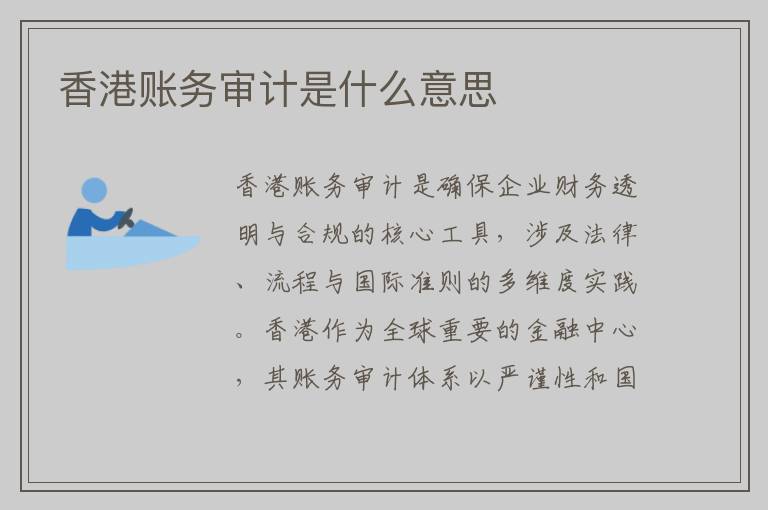 香港账务审计是什么意思