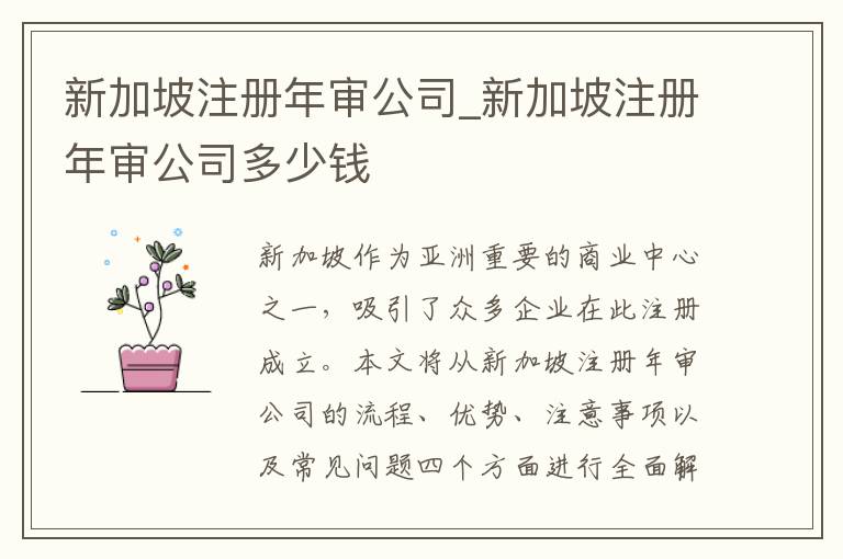 新加坡注册年审公司_新加坡注册年审公司多少钱